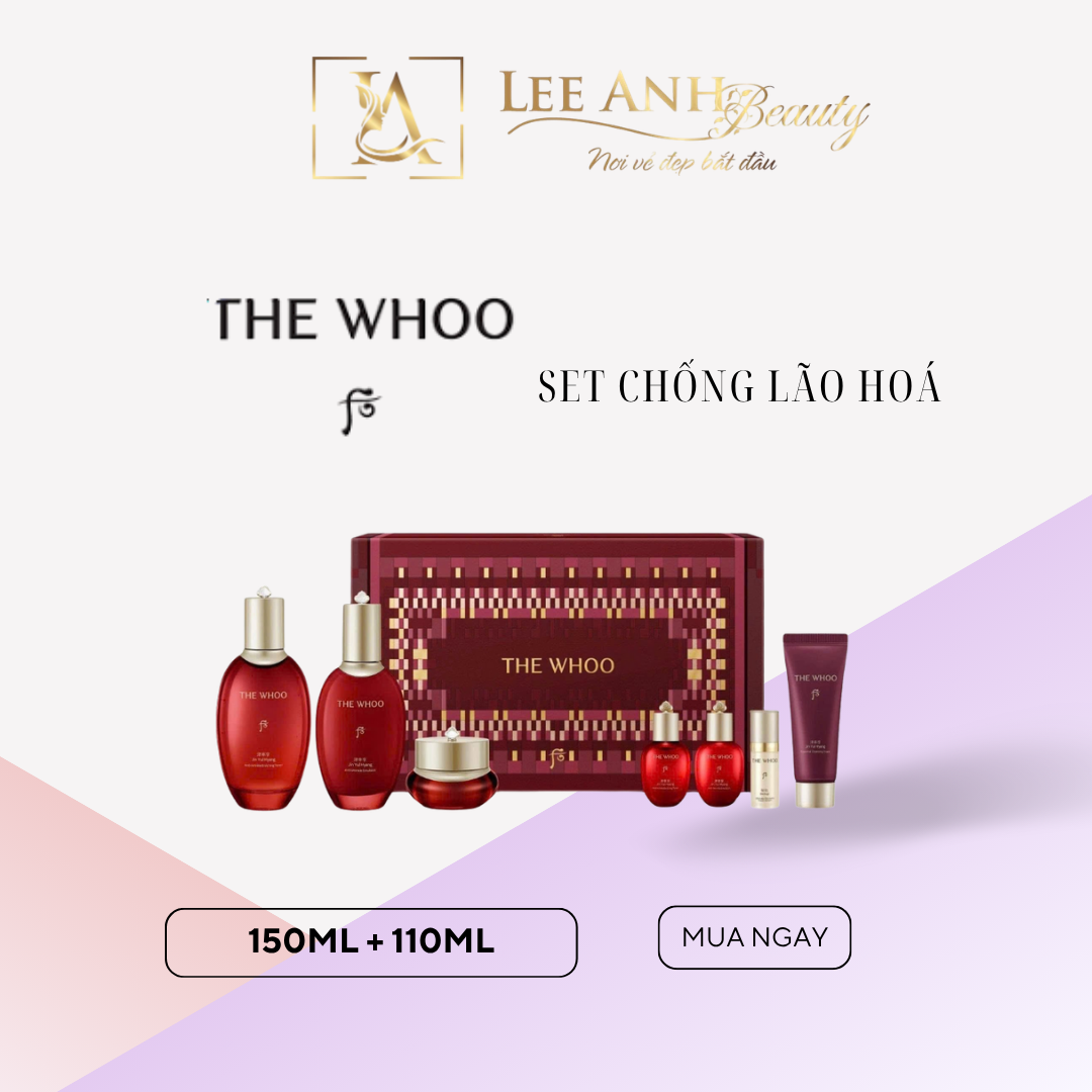 Bộ dưỡng da chống lão hóa Whoo Jinyulhyang Special 3pcs Se