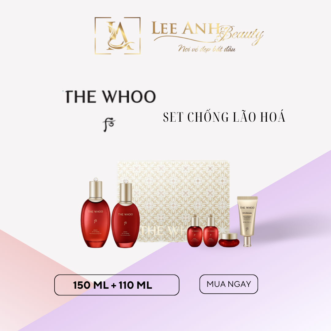 Bộ dưỡng da chống lão hóa Whoo Jinyulhyang 2pcs